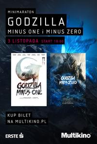 Plakat filmu Minimaraton Godzilla Minus One i Minus Zero